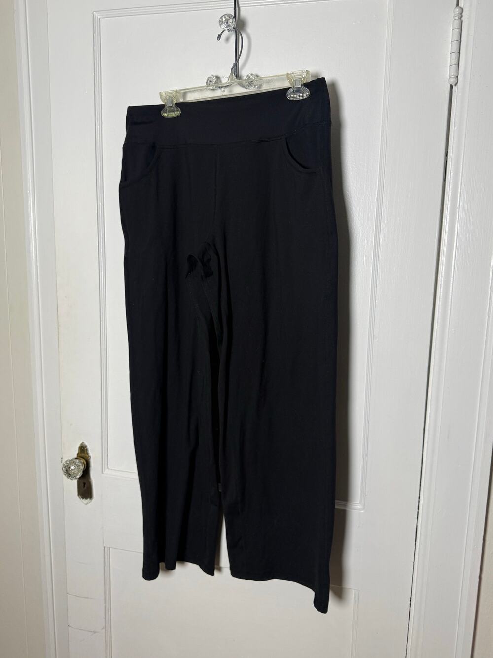 Amazon Promover Black High Rise Wide Leg Casual Baggy Athletic Pants Size XL